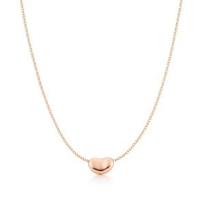 Elsa Peretti Bean Pendant 18k rose gold necklace